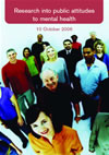 Research into public attitudes to mental health
