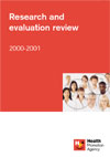 Cover of research and evaluation review 2000 - 2001